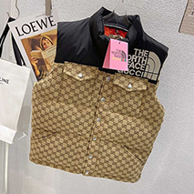 グッチ 偽物 ノースフェイス ダウンベスト gue19628