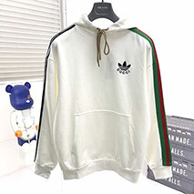 グッチ コピー ×アディダス トレフォイルグッチ コピー コットンフーディ gur94082