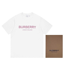 バーバリー 偽物 Tシャツ クルーネック 半袖 ロゴ Bah82112