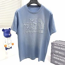グッチ スーパーコピー ×ノースフェイス コラボ 半袖 コットン Tシャツ gua26933