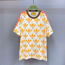 ディダス×グッチ コピー コットン ジャージ Tシャツ gus90660