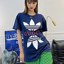 ディダス×グッチ 偽物 コットン ジャージ Tシャツ guy15669