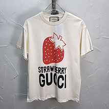 グッチ 偽物 STRAWBERRY コットンTシャツ すぐ届く！ gui32635