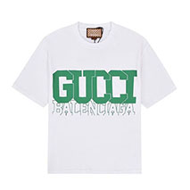グッチ 偽物 x バレンシアガ コラボ 半袖Tシャツ gum56781