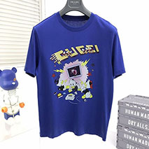 Disney x グッチ スーパーコピー コラボ・ドナルドイラストTシャツ ♪ gud18579