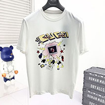 Disney x グッチ スーパーコピー コラボ・ドナルドイラストTシャツ♪ guv00523