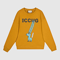 グッチ スーパーコピー フレイヤ ハルタス “ICCUG” アニマルプリント パーカー gul33720