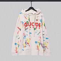 グッチ コピー フーディ トップス ダブルG スター 長袖 男女 プレタ 新作 guo82309