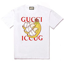 グッチ 偽物 ばなにゃプリント オーバーサイズTシャツ gub49687