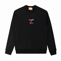 グッチ スーパーコピー ×バレンシアガ ブラック コットンスウェットシャツ guu33391