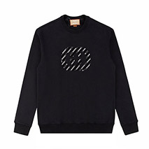 グッチ 偽物 ×バレンシアガ ブラック GGロゴコットンスウェットシャツ gud55678