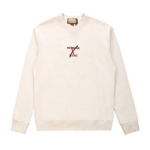 グッチ 偽物 ×バレンシアガ ベージュ コットンスウェットシャツ gue42486