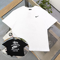 ナイキ x ステューシー コピー Tシャツ 2色 nae60304
