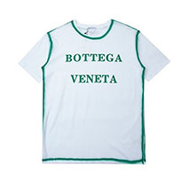 ボッテガ ヴェネタ スーパーコピー コントラスト ステッチ Tシャツ bod49038