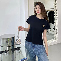 ボッテガ ヴェネタ 偽物 Tシャツ コットンジャージー ブラック boc25695