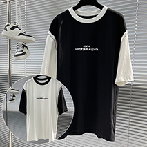 MM6 メゾンマルジェラ 偽物 ロゴプリント Tシャツ 2色 May57057