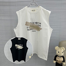 MM6 メゾンマルジェラ コピー ナンバリング ロゴ Tシャツ ベスト 2色 Mat54728