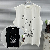 MM6 メゾンマルジェラ コピー ナンバリング ロゴ Tシャツ ベスト 2色 Mad64838
