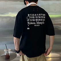 メゾンマルジェラ 偽物 Tシャツ 激安 ブラック Mag32735