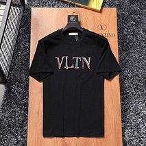 ヴァレンティノ 偽物 Tシャツ パロディ VLTN コットンロゴ Tシャツ Vuk85200