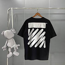 オフホワイト コピー Diagonal コットンTシャツ ofj88513
