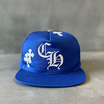 クロムハーツ スーパーコピー BLUE BASEBALL CAP WHITE CROSS PATCH キャップ Kus73197