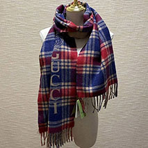 グッチ コピー チェック カシミヤ スカーフ guo40072
