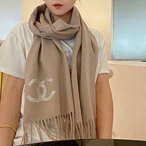 シャネル 偽物 ストール ウール シルク カシミヤ CC shk37277