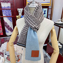 ロエベ 偽物 勾配 チェック スカーフ カシミヤ lof34715