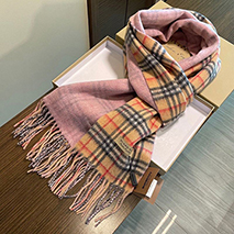 バーバリー スーパーコピー リバーシブル チェック カシミアスカーフ Baz43813