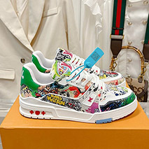ルイヴィトン スーパーコピー LV トレイナー ライン スニーカー キャンバス 1AB9XL