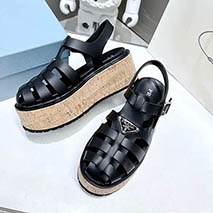 プラダ スーパーコピー Rubber wedge platform sandals ウェッジサンダル pur40331