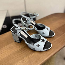 シャネル 偽物 サンダル プリント ラムスキン shy28353