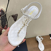 シャネル 偽物 パール ココマーク サンダル ミュール レア shu08115