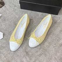 シャネル 偽物 上品バイカラーバレリーナ shx06034