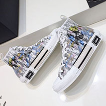 ディオール スーパーコピー x アレックスフォックストン B23 ハイトップスニーカー マルチカラー オブリーク キャンバス der66018