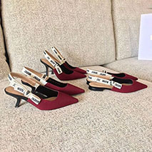 ディオール スーパーコピー スリングバックパンプス レッド テクニカルファブリック deg28457