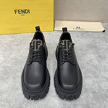 フェンディ コピー レースアップレザーシューズ fej64302