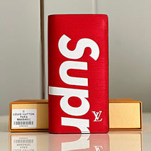 シュプリーム ヴィトン 財布 ルイヴィトン 偽物 × シュプリーム PF. BRAZZA SP EPI vun19285