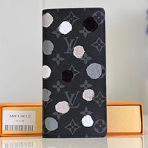 ルイヴィトン 偽物 x草間彌生コラボ モノグラム ブラザ 長財布 M81932