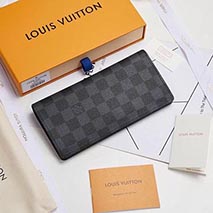 ルイヴィトン 偽物 長財布 ポルトフォイユ ブラザ ブラック M62665