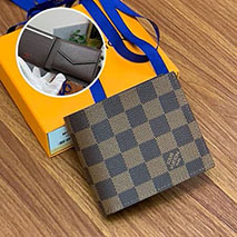 ルイヴィトン 偽物 ポルトフォイユ・マルコ NM ダミエ 2つ折り財布 vua68778
