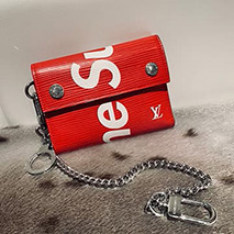 ルイヴィトン コピー シュプリーム チェーンウォレット 二つ折り財布（小銭入れあり） vuu62986