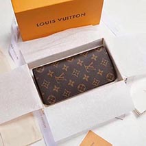 ルイヴィトン 偽物 長財布 モノグラム ブラザ M66540
