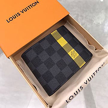 ルイヴィトン 偽物 SLENDER WALLET スレンダー二つ折り財布 送料込 vus07594