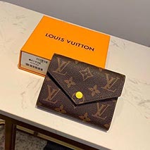 ルイヴィトン コピー 財布 ポルトフォイユ ヴィクトリーヌ ダミエ エベヌ ミニ財布LV20274
