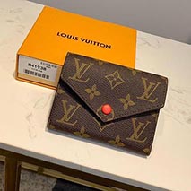 ルイヴィトン コピー 財布 ポルトフォイユ ヴィクトリーヌ ダミエ エベヌ ミニ財布LV20273