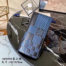 ルイヴィトン コピー 長財布 二つ折り ダミエ ロゴ ブラック グレー LV20226