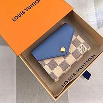 ルイヴィトン 偽物 財布 折り財布 ポルトフォイユ・ゾエ ダミエアズール N60219