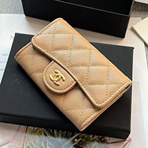 シャネル 偽物 ミニ財布 キャビア ライトゴールド金具 shx74636